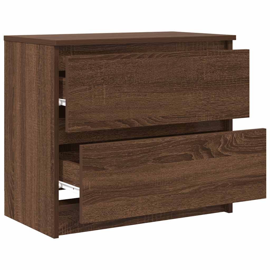 TV Cabinet Brown Oak 60x35x54 cm Engineered Wood