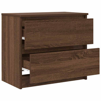 TV Cabinet Brown Oak 60x35x54 cm Engineered Wood