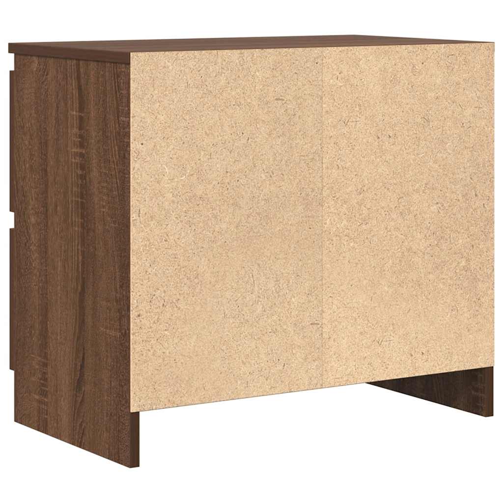 TV Cabinet Brown Oak 60x35x54 cm Engineered Wood