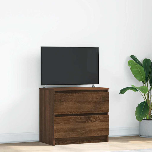 TV Cabinet Brown Oak 60x35x54 cm Engineered Wood
