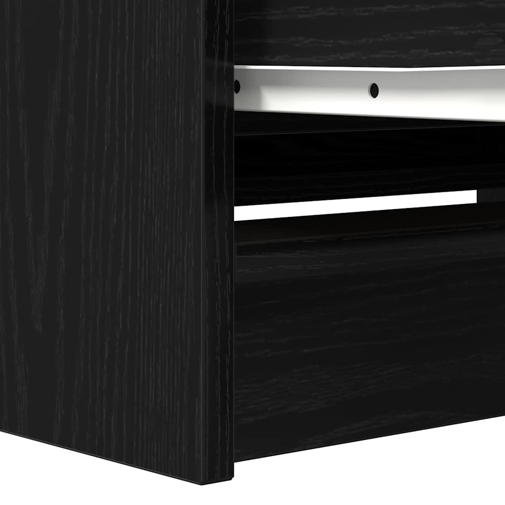 TV Cabinet Black 80x35x54 cm Engineered Wood