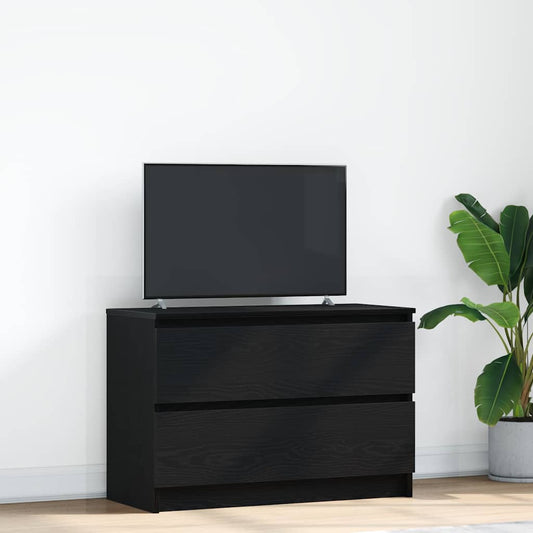 TV Cabinet Black 80x35x54 cm Engineered Wood