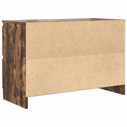 TV Cabinet Smoked Oak 80x35x54 cm Engineered Wood