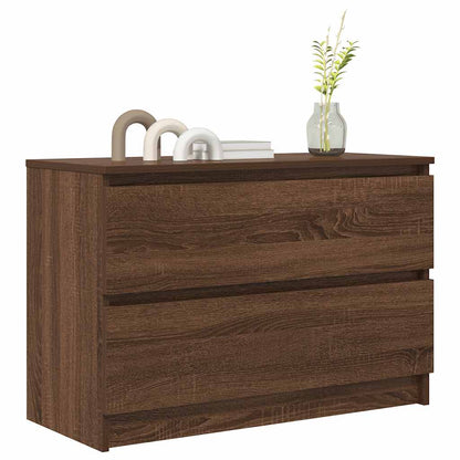 TV Cabinet Brown Oak 80x35x54 cm Engineered Wood