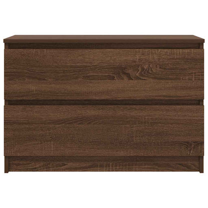 TV Cabinet Brown Oak 80x35x54 cm Engineered Wood