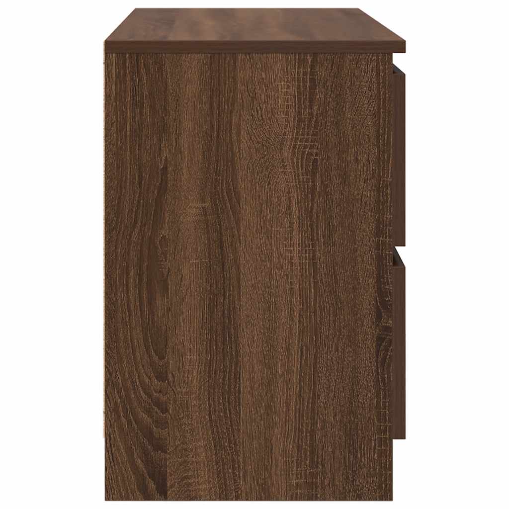 TV Cabinet Brown Oak 80x35x54 cm Engineered Wood