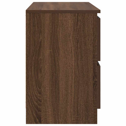 TV Cabinet Brown Oak 80x35x54 cm Engineered Wood