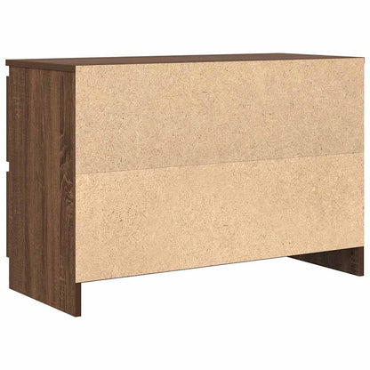TV Cabinet Brown Oak 80x35x54 cm Engineered Wood