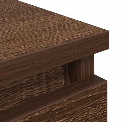 TV Cabinet Brown Oak 80x35x54 cm Engineered Wood