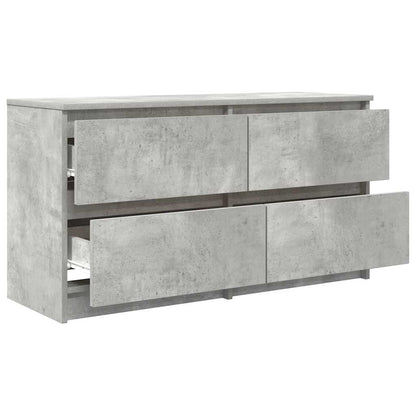 TV Cabinet Concrete Grey 100x35x54 cm Engineered Wood