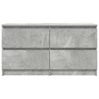 TV Cabinet Concrete Grey 100x35x54 cm Engineered Wood