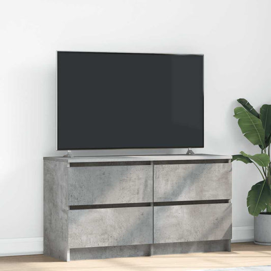TV Cabinet Concrete Grey 100x35x54 cm Engineered Wood