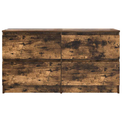 TV Cabinet Smoked Oak 100x35x54 cm Engineered Wood