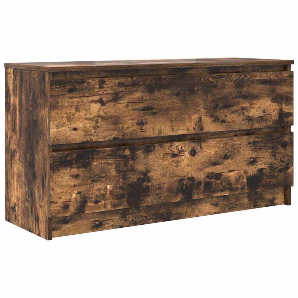 TV Cabinet Smoked Oak 100x35x54 cm Engineered Wood