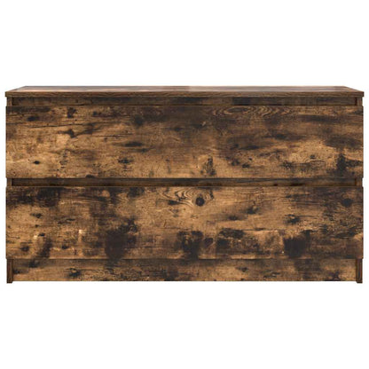 TV Cabinet Smoked Oak 100x35x54 cm Engineered Wood