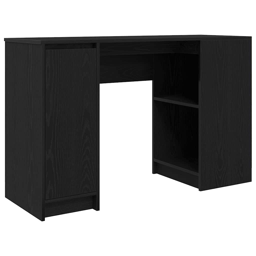 Black Oak Engineered Wood Desk - 120x42x76 cm Sleek & Modern