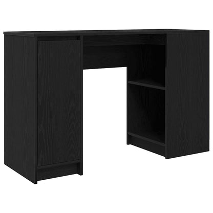 Black Oak Engineered Wood Desk - 120x42x76 cm Sleek & Modern