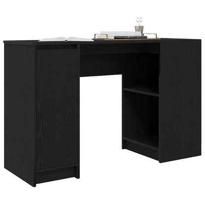 Black Oak Engineered Wood Desk - 120x42x76 cm Sleek & Modern
