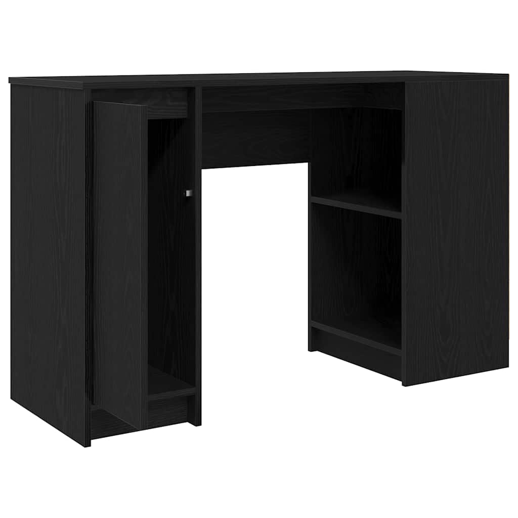 Black Oak Engineered Wood Desk - 120x42x76 cm Sleek & Modern