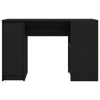Black Oak Engineered Wood Desk - 120x42x76 cm Sleek & Modern