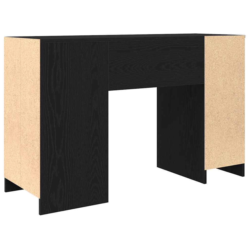 Black Oak Engineered Wood Desk - 120x42x76 cm Sleek & Modern