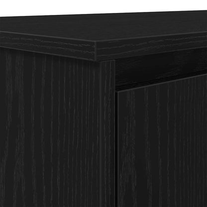 Black Oak Engineered Wood Desk - 120x42x76 cm Sleek & Modern