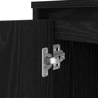 Black Oak Engineered Wood Desk - 120x42x76 cm Sleek & Modern