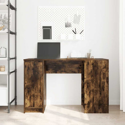 Elegant Smoked Oak Desk 120x42x76 cm - Durable Engineered Wood