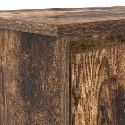 Elegant Smoked Oak Desk 120x42x76 cm - Durable Engineered Wood