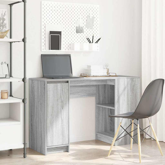 Grey Sonoma Engineered Wood Desk - 120x42x76 cm Modern Design