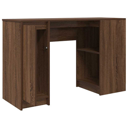 Stylish Brown Oak Desk - 120x42x76 cm Engineered Wood