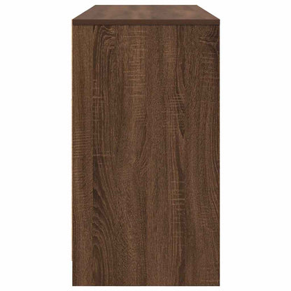 Stylish Brown Oak Desk - 120x42x76 cm Engineered Wood