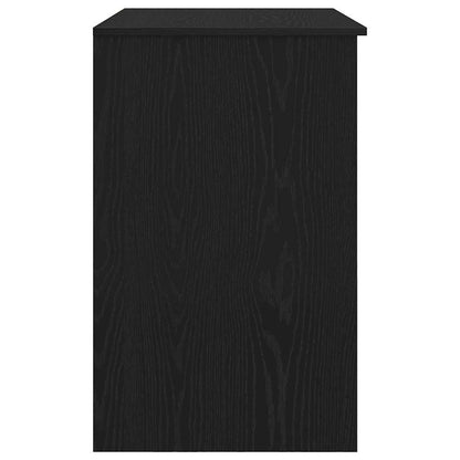 Black Oak Desk 86x49x76cm - Stylish Engineered Wood Design
