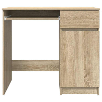 Compact Desk Sonoma Oak Engineered Wood 86x49x76 cm