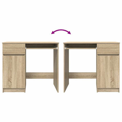 Compact Desk Sonoma Oak Engineered Wood 86x49x76 cm