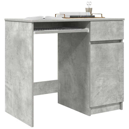 Concrete Grey Engineered Wood Desk - 86x49x76 cm