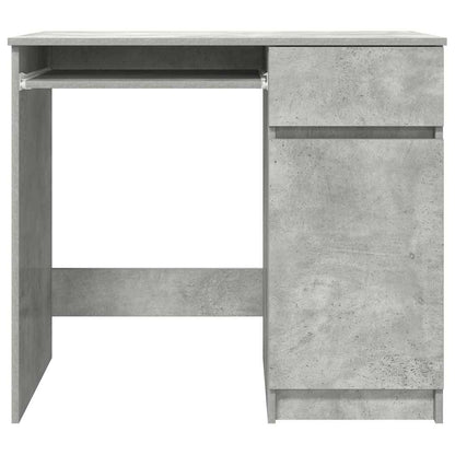 Concrete Grey Engineered Wood Desk - 86x49x76 cm