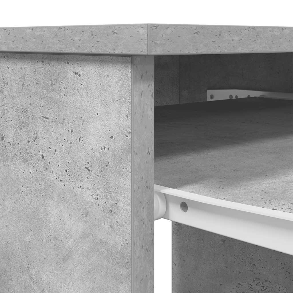 Concrete Grey Engineered Wood Desk - 86x49x76 cm