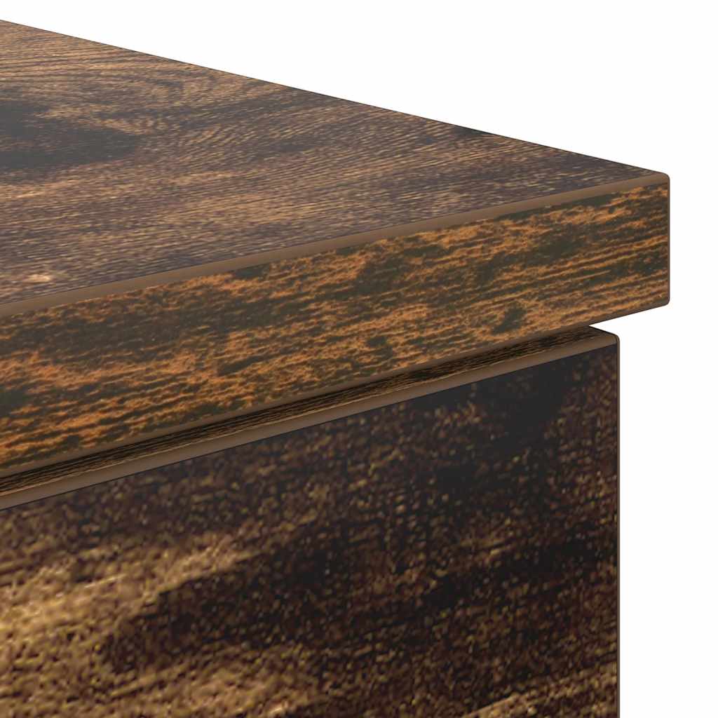 Smoked Oak Desk 86x49x76 cm - Stylish Engineered Wood Design
