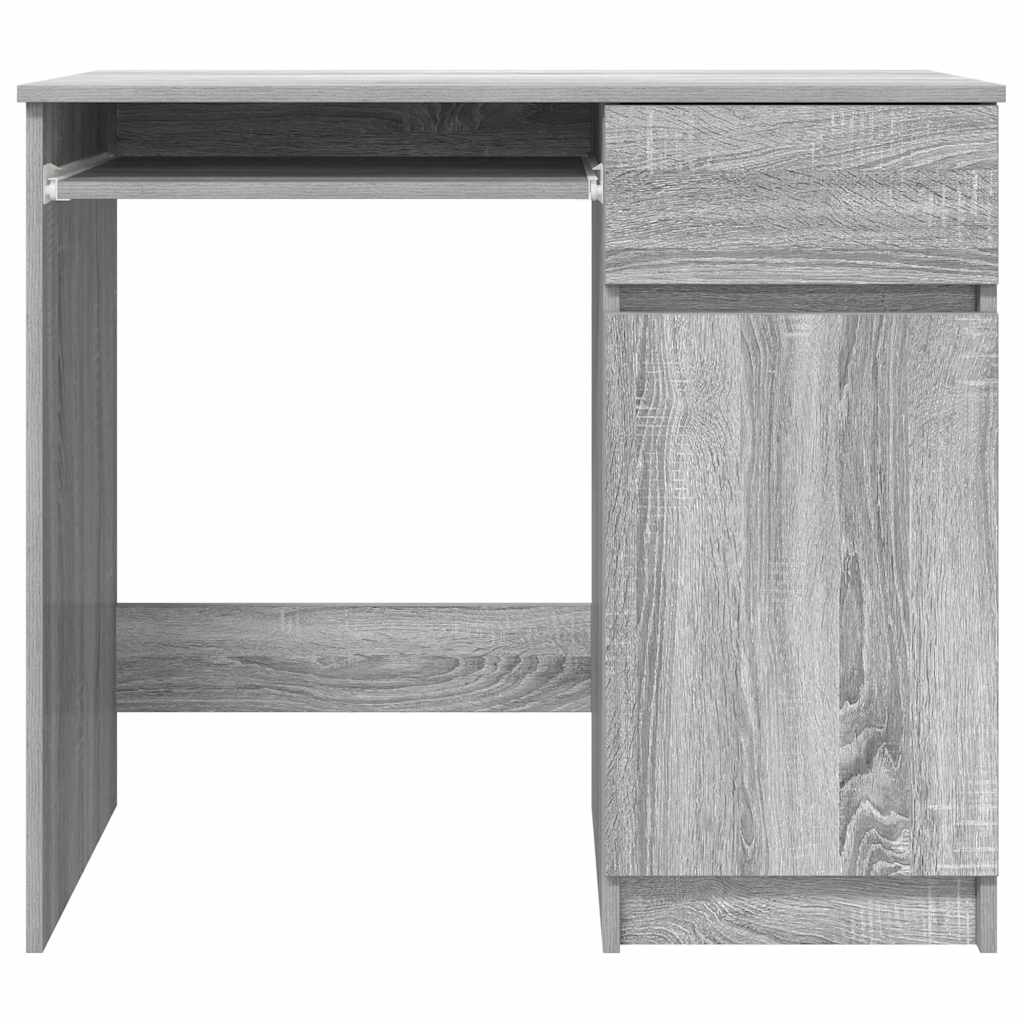 Grey Sonoma Desk - Engineered Wood, 86x49x76 cm