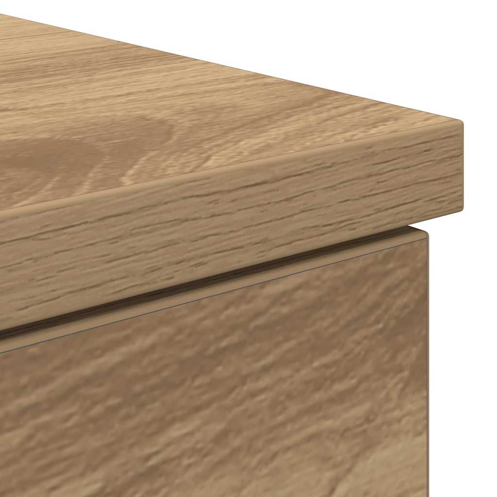 Oak Engineered Wood Desk - 86x49x76 cm | Desk Artisan Elegance