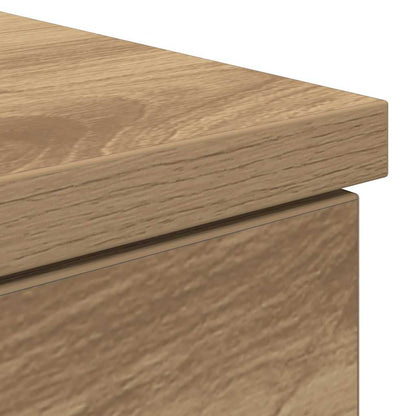 Oak Engineered Wood Desk - 86x49x76 cm | Desk Artisan Elegance