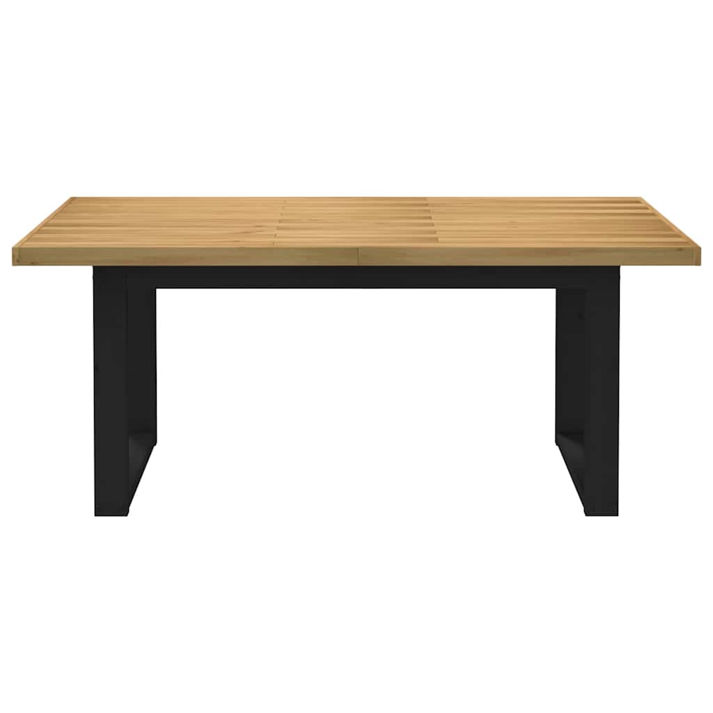 Solid Wood Dining Table NOAIN with U-Shaped Legs, 180x90x75 cm