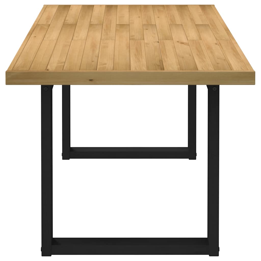 Solid Wood Dining Table NOAIN with U-Shaped Legs, 180x90x75 cm