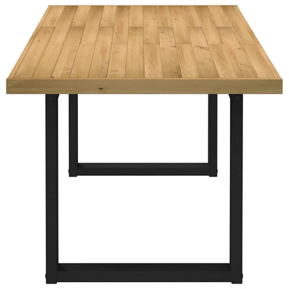 Solid Wood Dining Table NOAIN with U-Shaped Legs, 180x90x75 cm