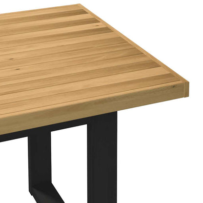 Solid Wood Dining Table NOAIN with U-Shaped Legs, 180x90x75 cm
