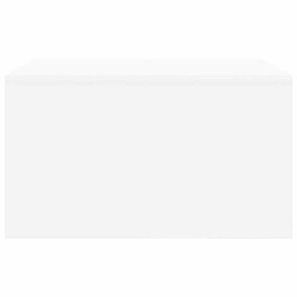 Coffee Table with Drawers White 70.5x70x40 cm