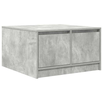 Coffee Table with Drawers Concrete Grey 70.5x70x40 cm