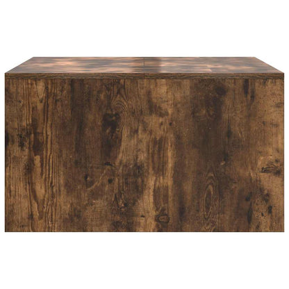 Coffee Table with Drawers Smoked Oak 70.5x70x40 cm