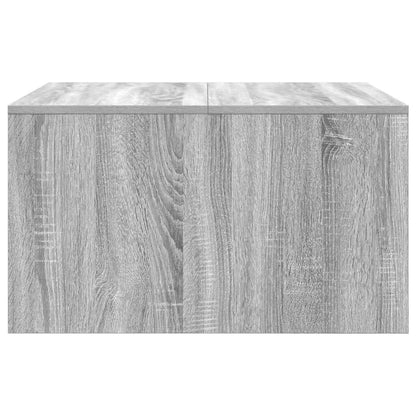 Coffee Table with Drawers Grey Sonoma 70.5x70x40 cm